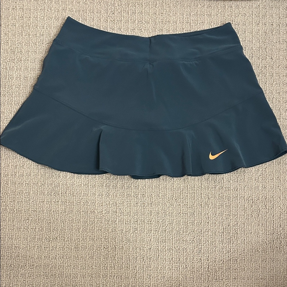 Nike Women's Dark Gray Skort with Orange Swoosh